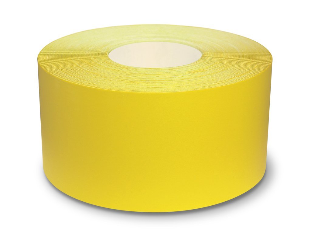 Industrial 3” Yellow Floor Tape, 100' Tape Roll