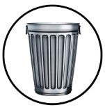 Trash Can - Silver